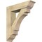 Ekena Millwork Merced Traditional Rough Sawn Bracket w/ Offset Brace, Douglas Fir, 8"W x 32"D x 36"H BKT0806X32X36MRC01RDF - alternate 1